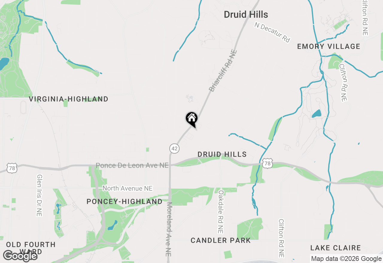 Map of 869 Briarcliff Road Ne #B11, Atlanta, GA 30306