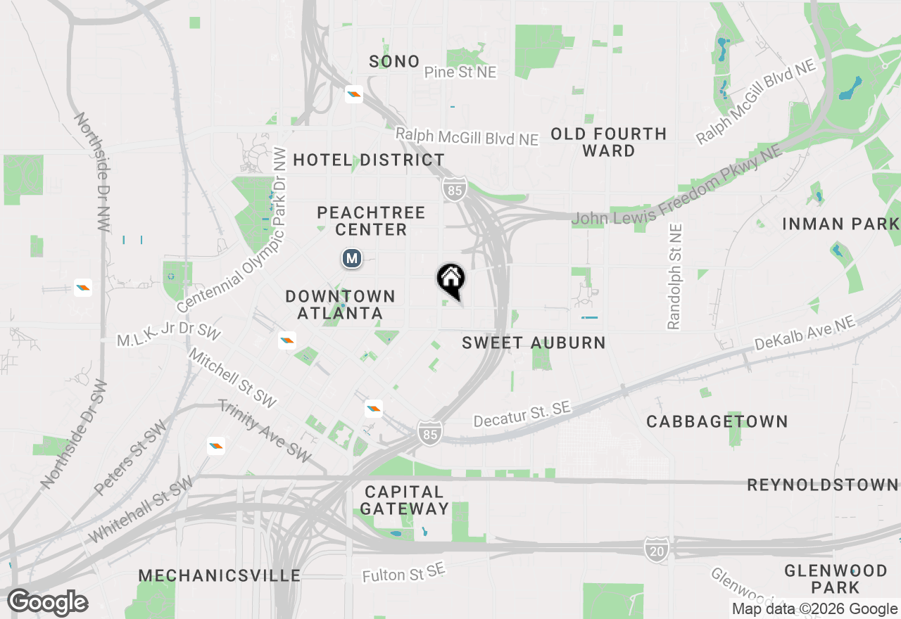 Map of 171 Auburn Avenue Ne #530, Atlanta, GA 30303