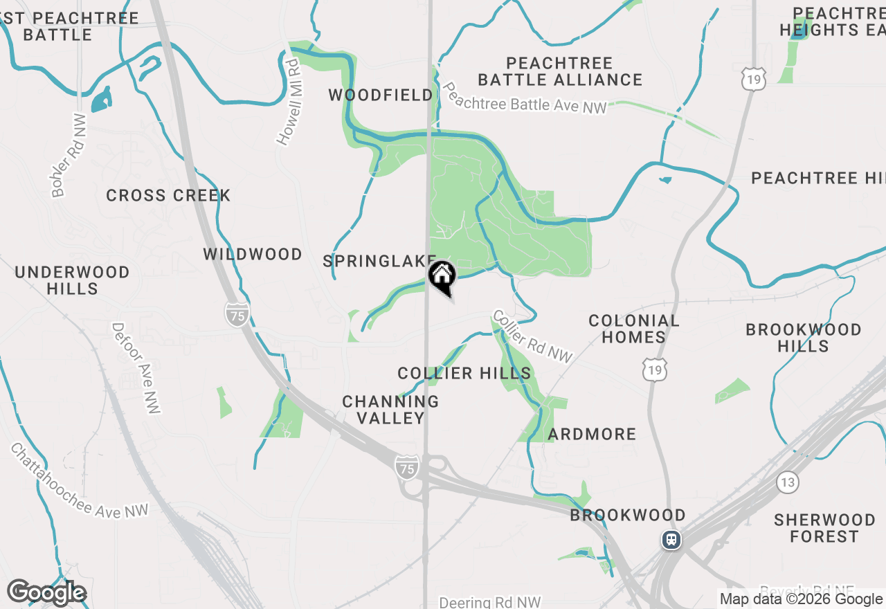 Map of 2060 Cottage Lane Nw, Atlanta, GA 30318