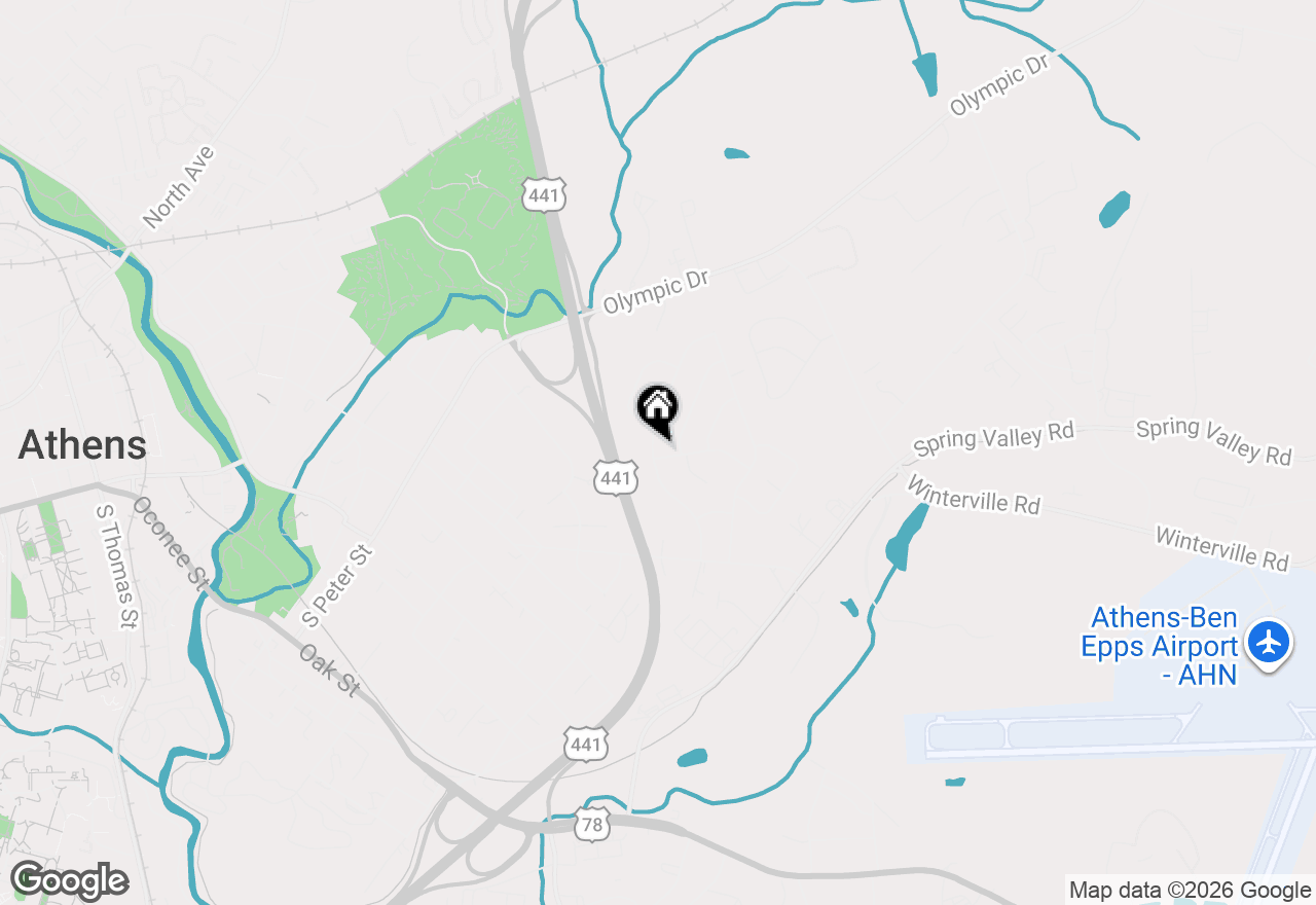 Map of 300 Martin Circle, Athens, GA 30601