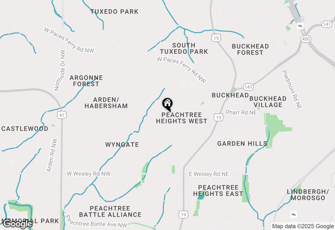 Map of 2983 Habersham Court Nw, Atlanta, GA 30305
