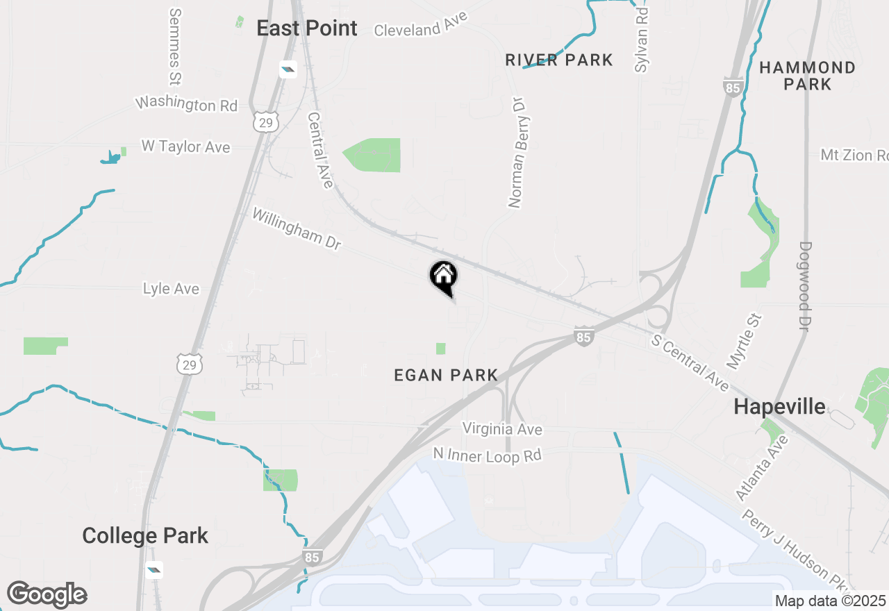 Map of 1278 Eubanks Avenue, East Point, GA 30344