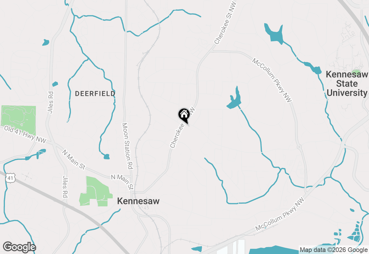 Map of 3216 Cherokee Street Nw, Kennesaw, GA 30144