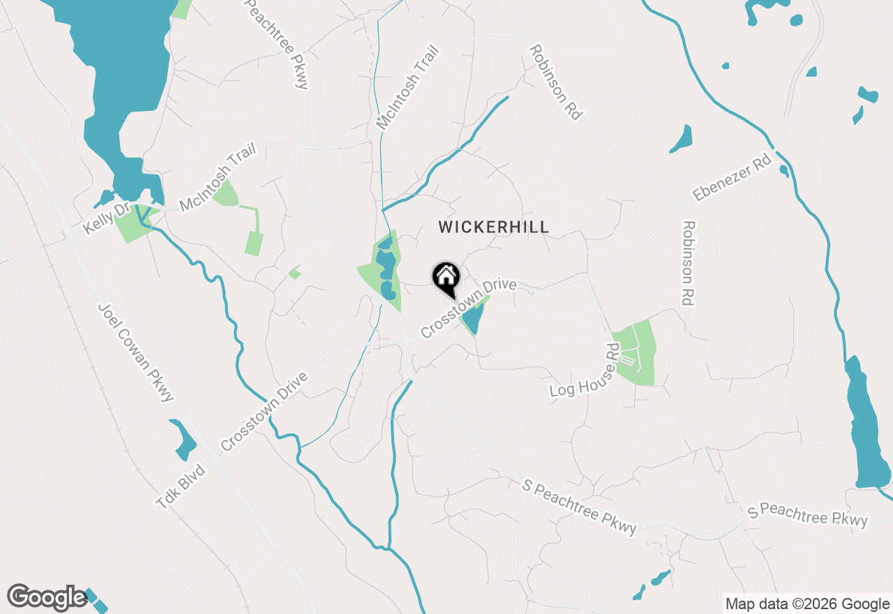 Map of 401 Rock Creek Drive, Peachtree City, GA 30269