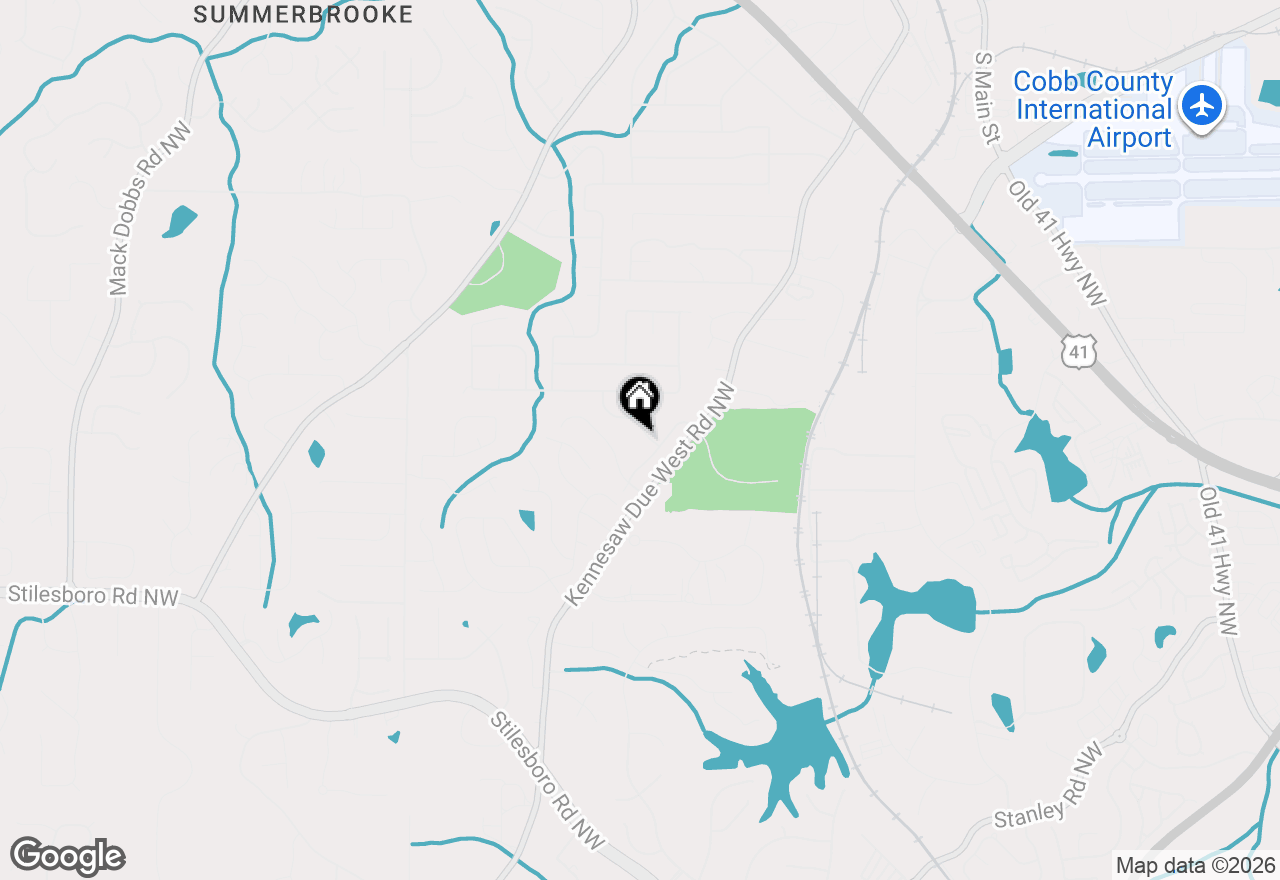 Map of 2411 Emberwood Court Nw, Kennesaw, GA 30152