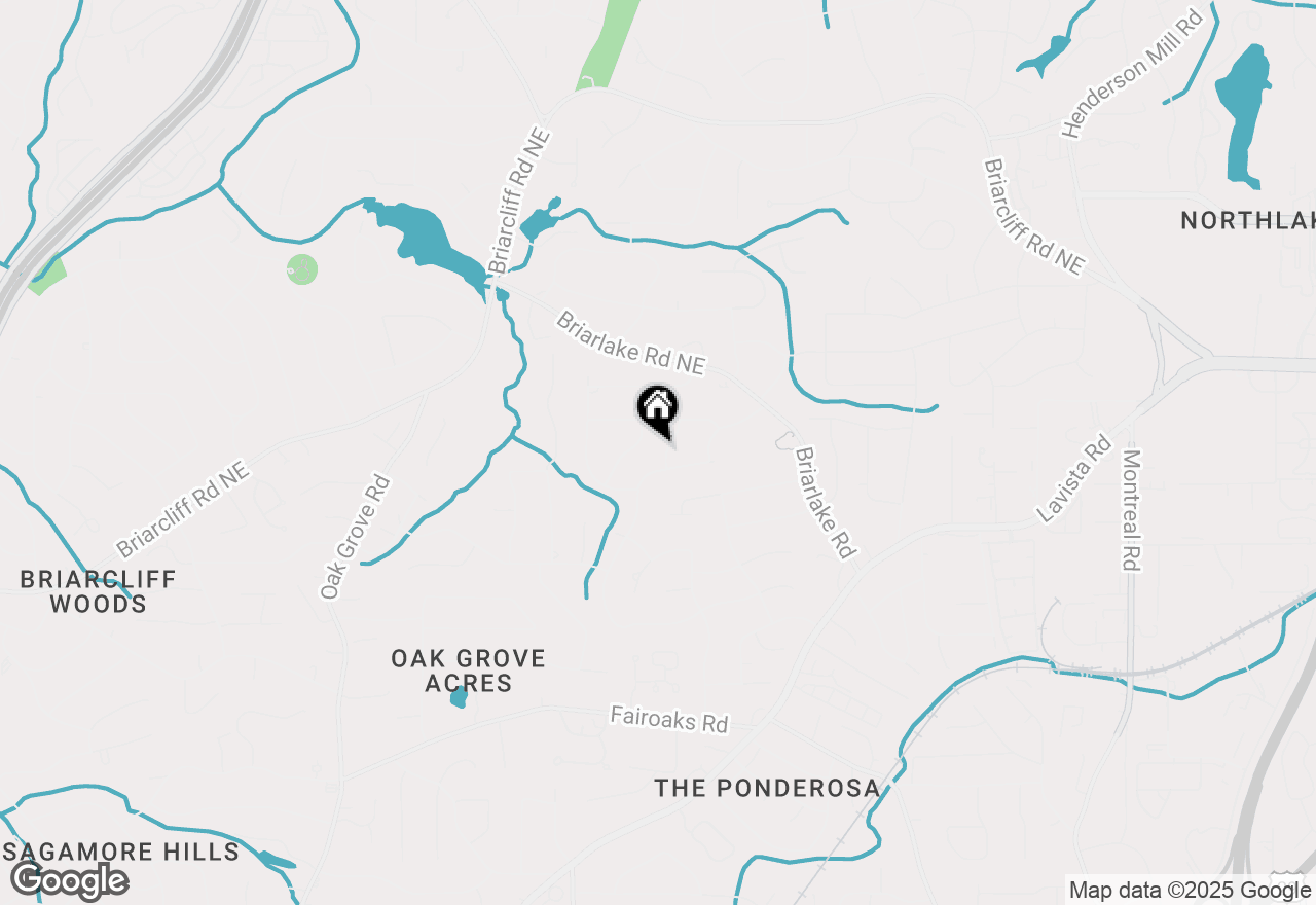 Map of 2042 Amberwood Way Ne, Atlanta, GA 30345