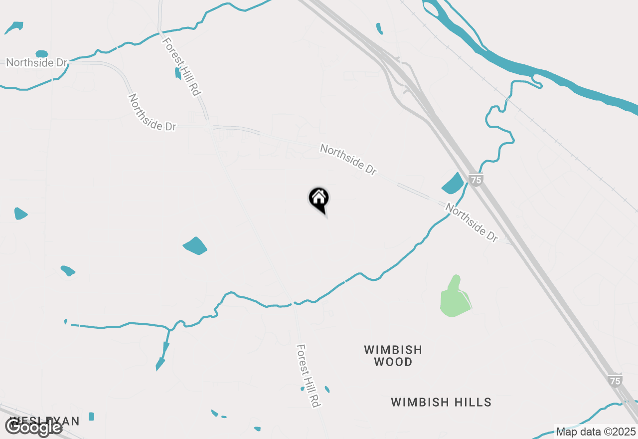 Map of 1210 Normandy Road, Macon, GA 31210