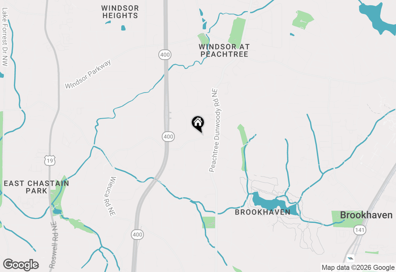 Map of 820 Loridans Drive Ne, Atlanta, GA 30342