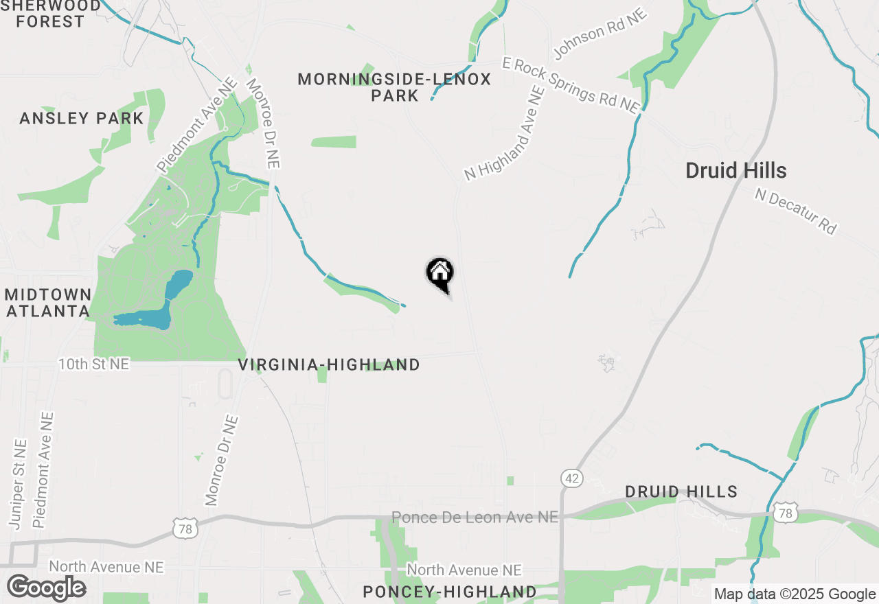 Map of 940 Glen Arden Way Ne, Atlanta, GA 30306