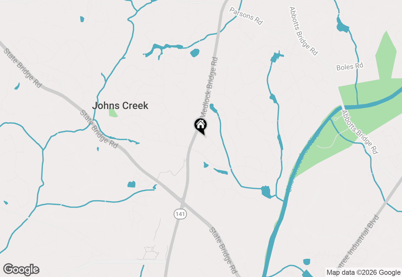 Map of 104 Oakland Hills Court, Johns Creek, GA 30097