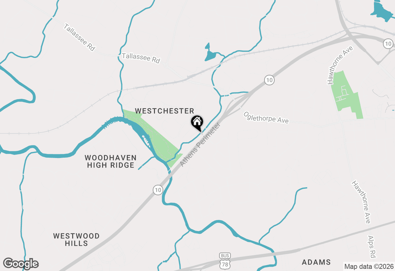 Map of 105 Westchester Drive #F3, Athens, GA 30606
