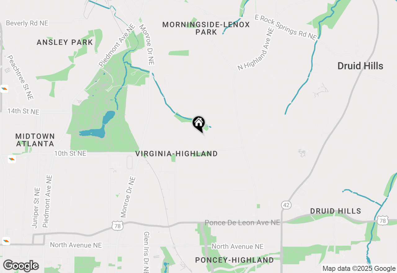 Map of 815 Crestridge Drive Ne, Atlanta, GA 30306