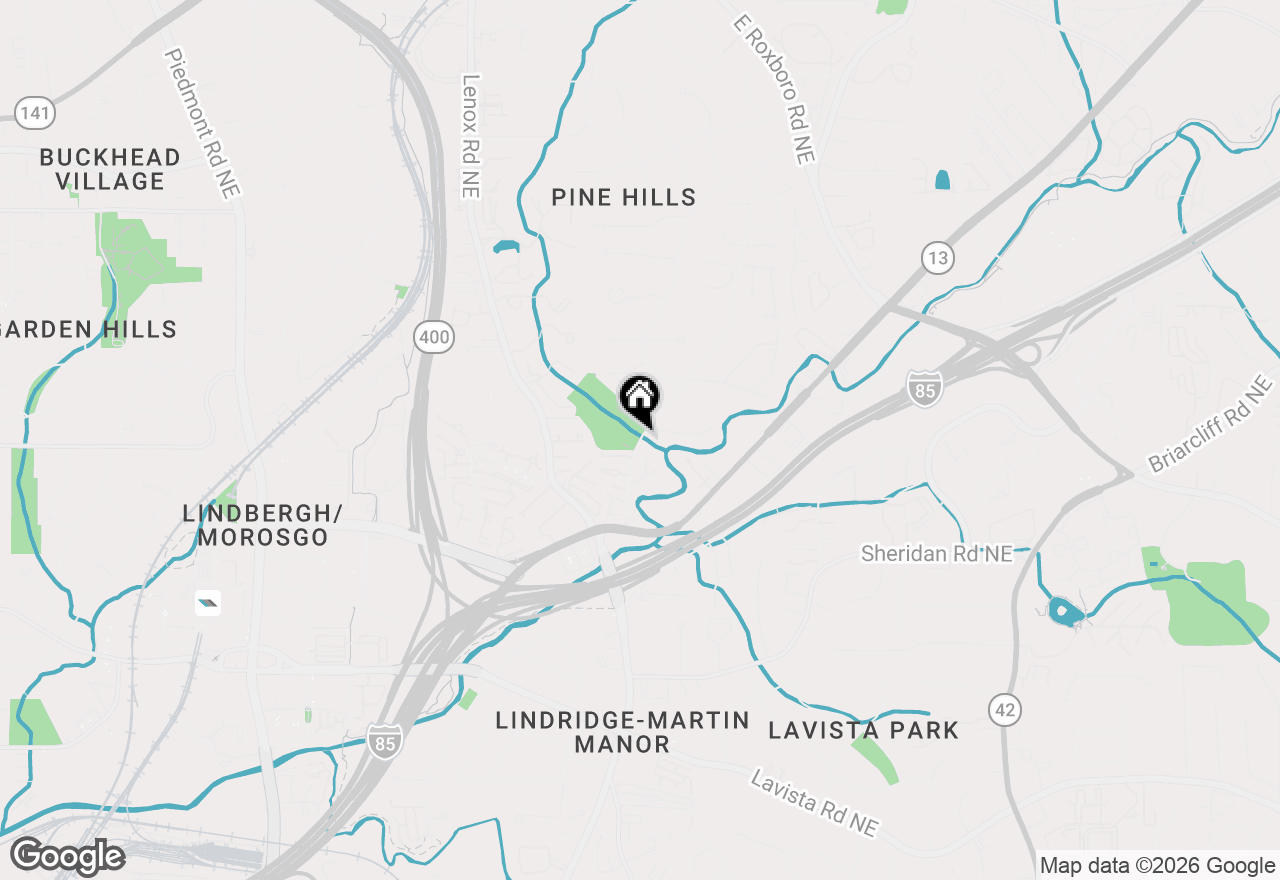 Map of 0 Shady Valley Drive Ne, Atlanta, GA 30324
