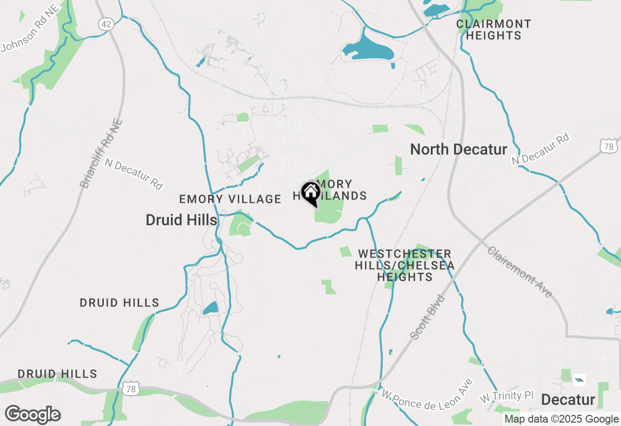 Map of 404 Emory Drive Ne, Atlanta, GA 30307
