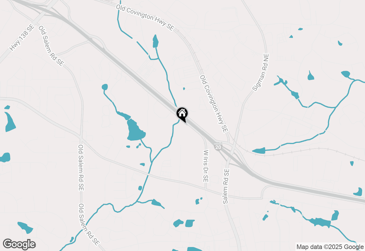 Map of 1595 Aiden Way, Conyers, GA 30013