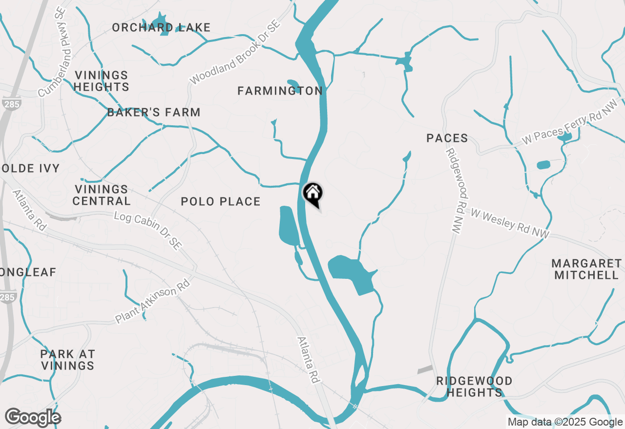 Map of 2100 West Wesley Road, Atlanta, GA 30327