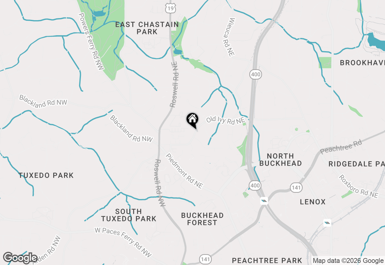 Map of 280 Old Ivy Road Ne, Atlanta, GA 30342