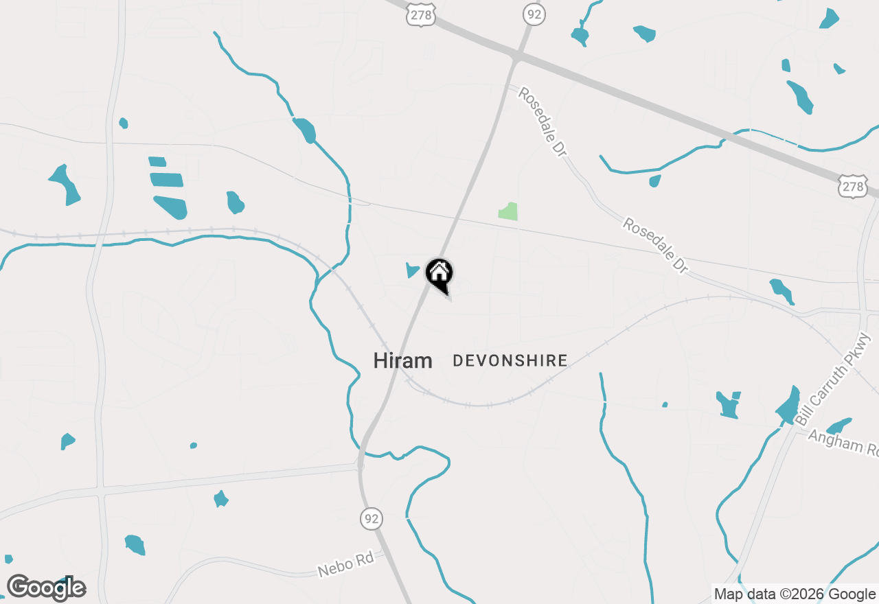 Map of 277 Oak Street, Hiram, GA 30141