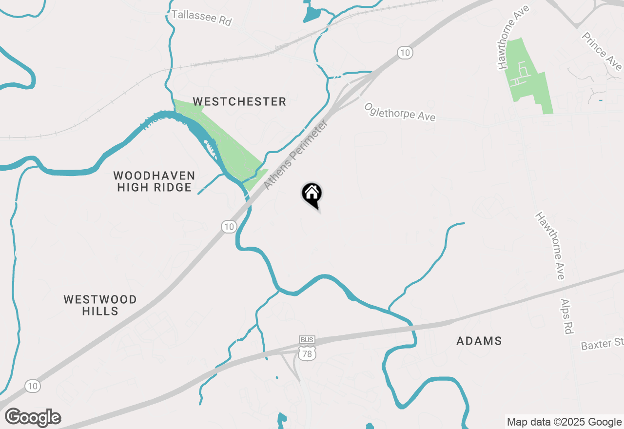 Map of 225 Ferncliff Drive, Athens, GA 30606