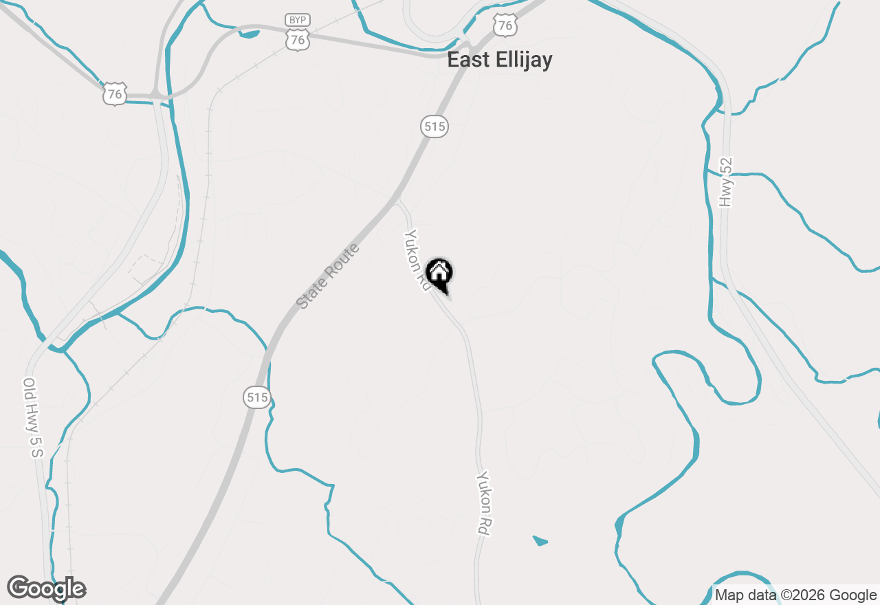 Map of  Yukon Road, Ellijay, GA 30536