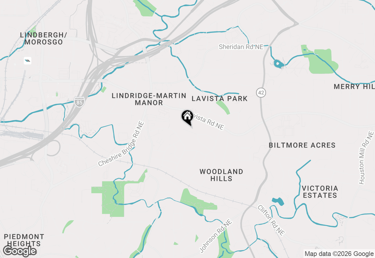 Map of 1062 Country Lane Ne, Atlanta, GA 30324