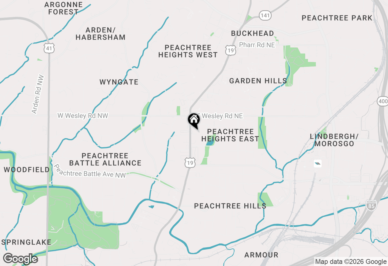 Map of 2637 Peachtree Road Ne #406, Atlanta, GA 30305