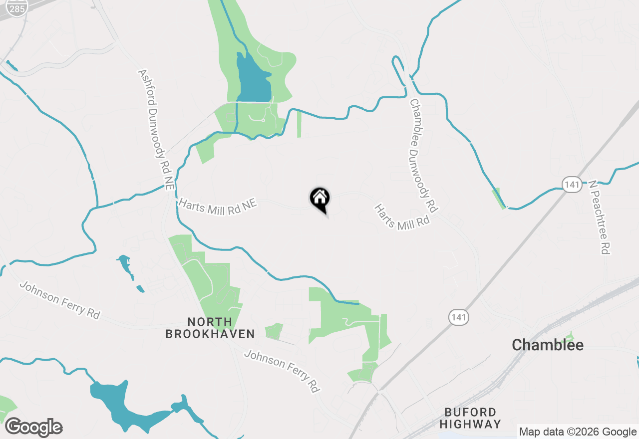 Map of 1696 Harts Run, Atlanta, GA 30341