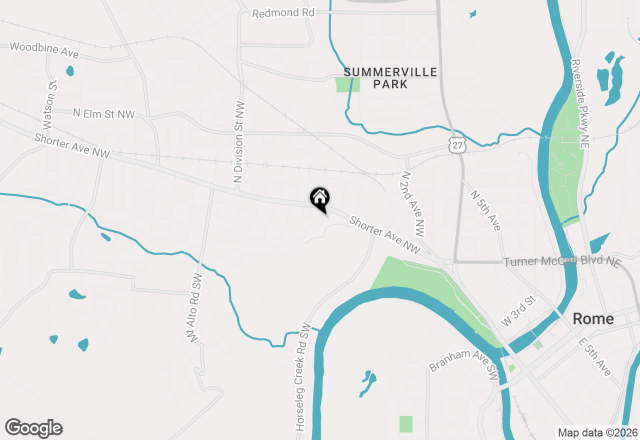 Map of 4 Sherwood Road Sw, Rome, GA 30165
