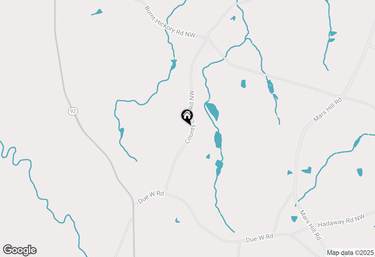 Map of 1325 County Line Road Nw, Acworth, GA 30101