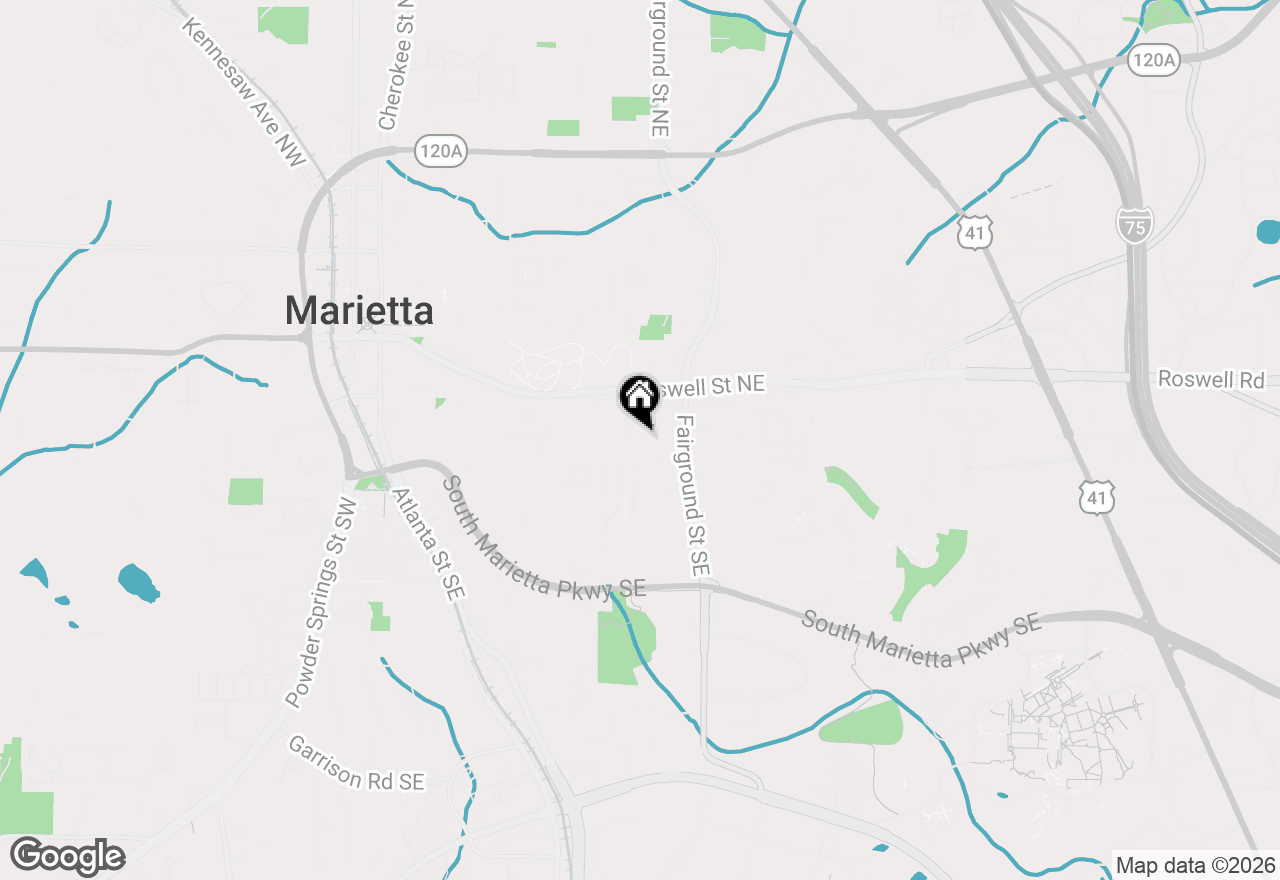 Map of 130 South Avenue Se, Marietta, GA 30060