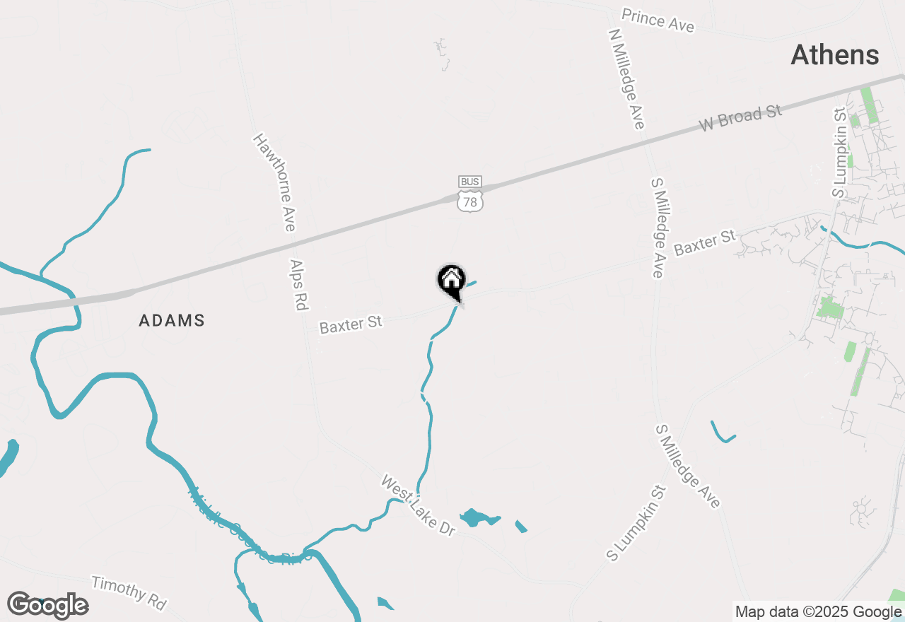 Map of 1075 Baxter Street #A301, Athens, GA 30606