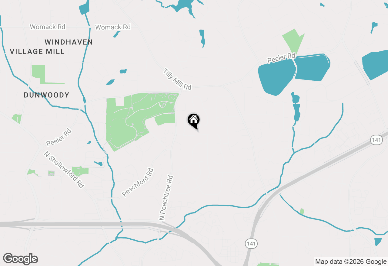 Map of 2338 Kings Point Drive, Dunwoody, GA 30338