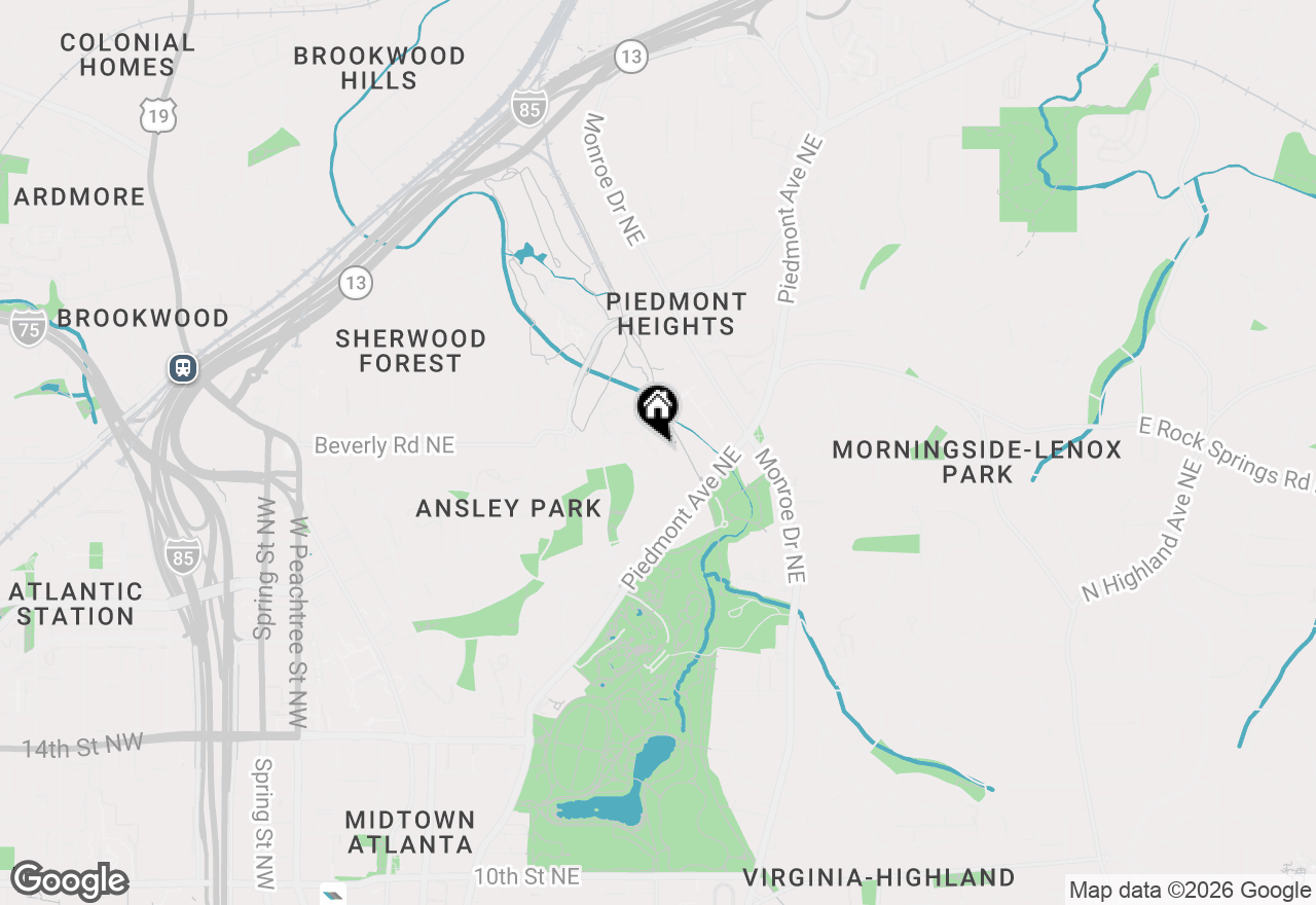 Map of 490 Ansley Walk Terrace Ne, Atlanta, GA 30309