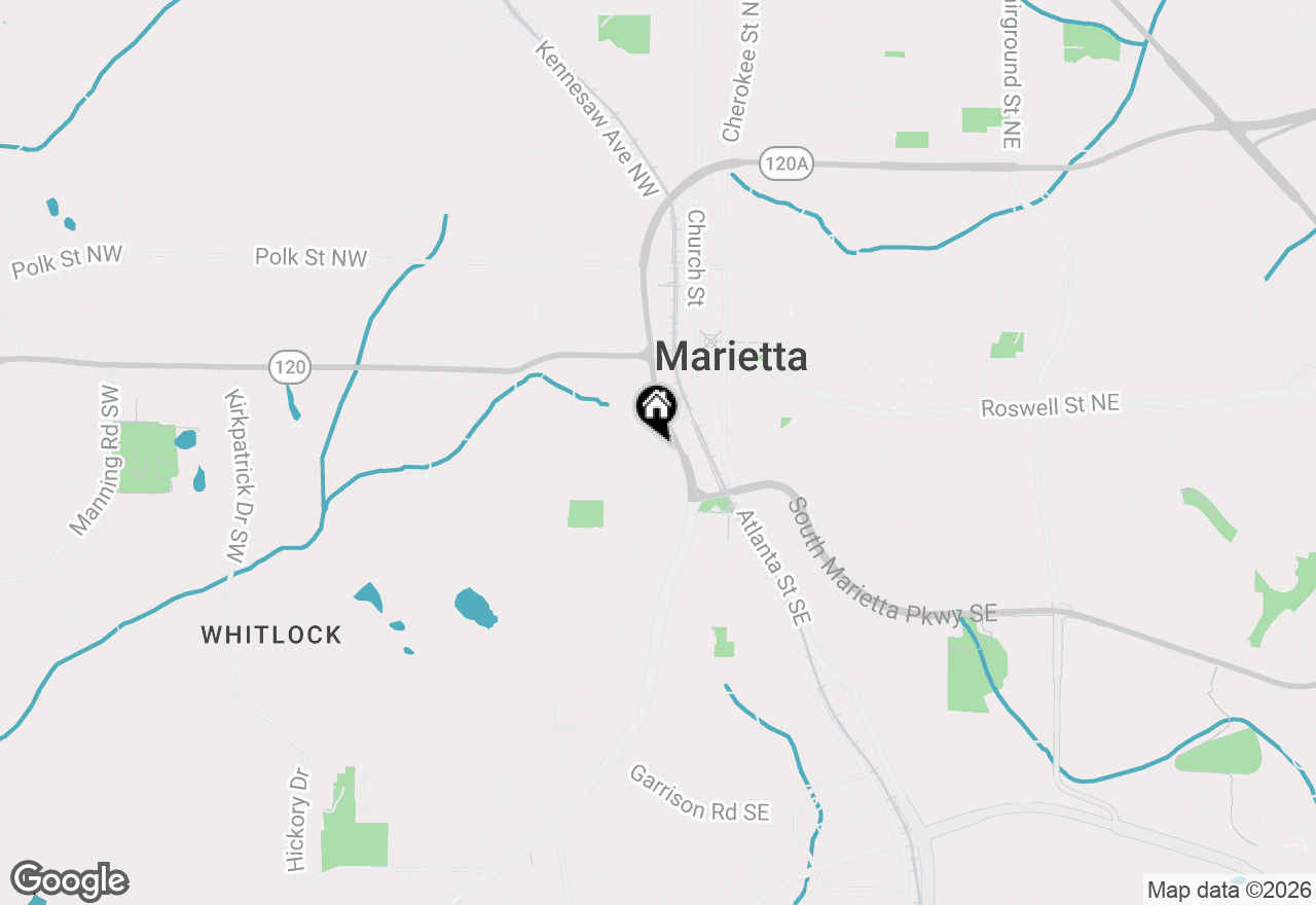 Map of 238 Crescent Circle Sw, Marietta, GA 30064