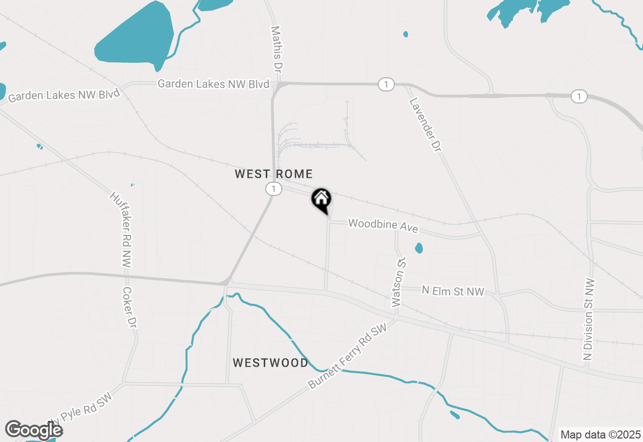 Map of 117 Old Airport Road Nw, Rome, GA 30165