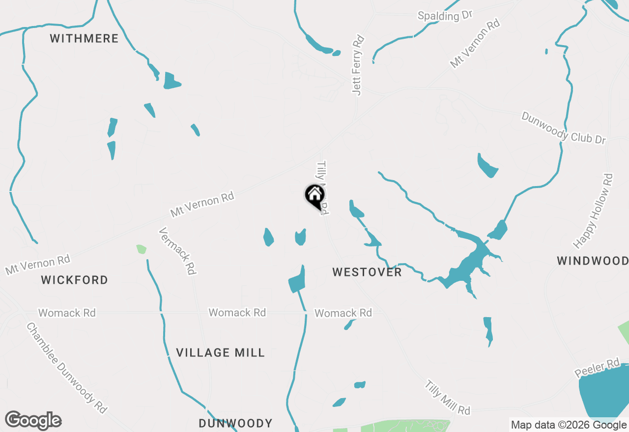 Map of 5157 Lakesprings Drive, Atlanta, GA 30338