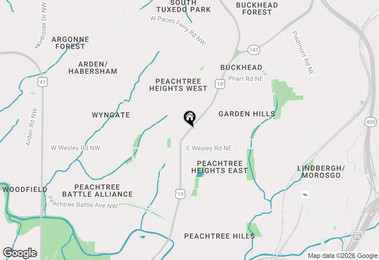 Map of 2769 Peachtree Road Ne #4, Atlanta, GA 30305