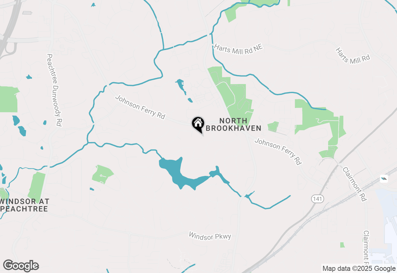 Map of 1348 Cambridge Court, Brookhaven, GA 30319