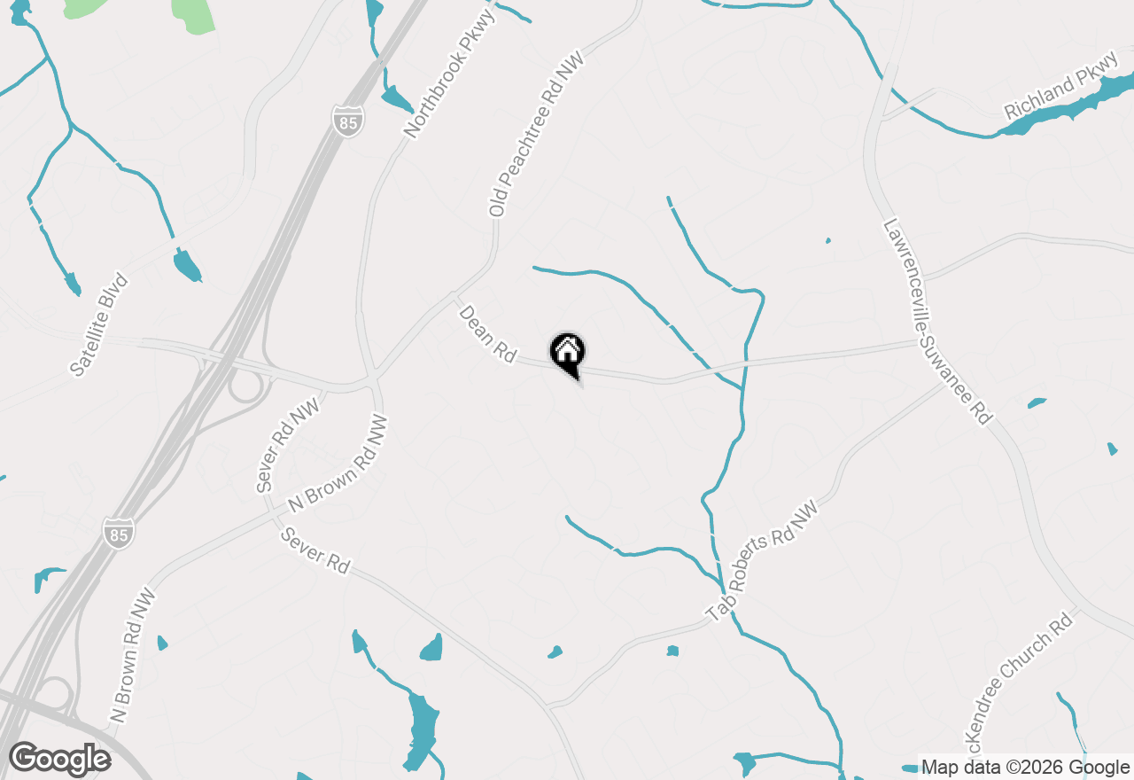 Map of 1105 White Birch Way, Lawrenceville, GA 30043