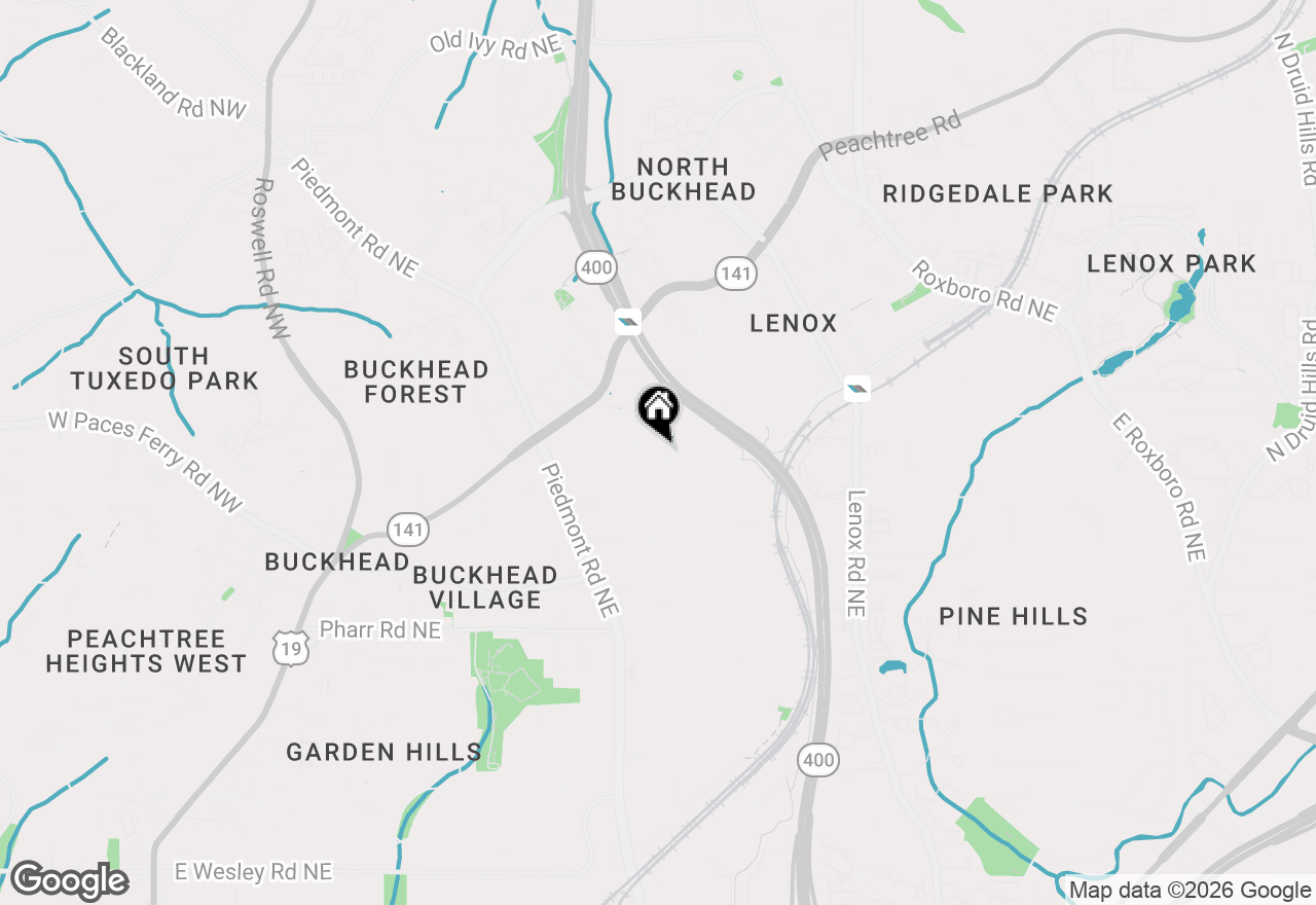 Map of 12 Arc Way Ne, Atlanta, GA 30305