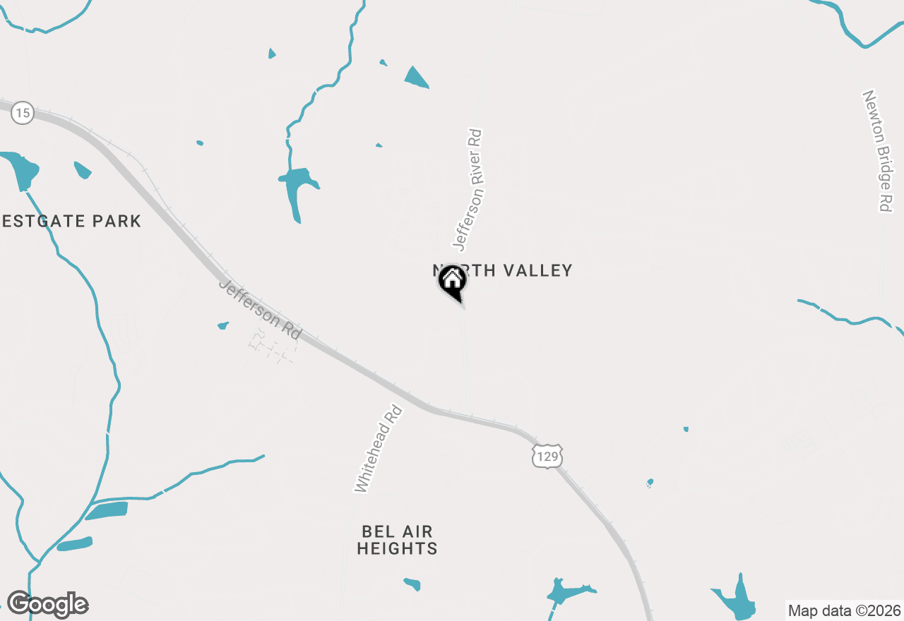 Map of 345 Jefferson River Road, Athens, GA 30606
