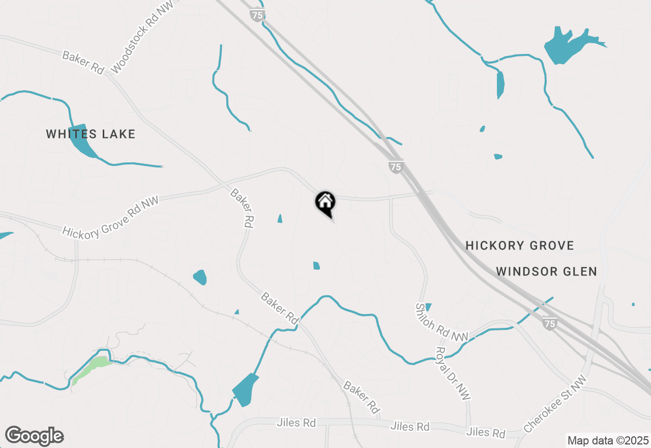 Map of 2191 Hickory Grove Road Nw, Acworth, GA 30101