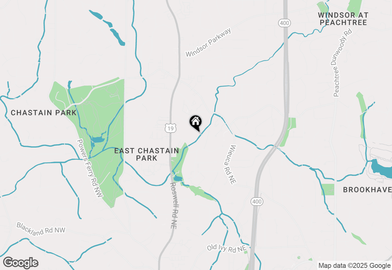 Map of 4245 Rickenbacker Way Ne, Atlanta, GA 30342