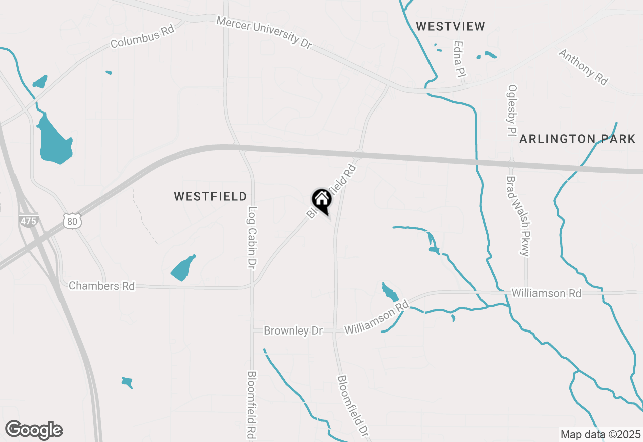 Map of 3764 Walker Avenue, Macon, GA 31206