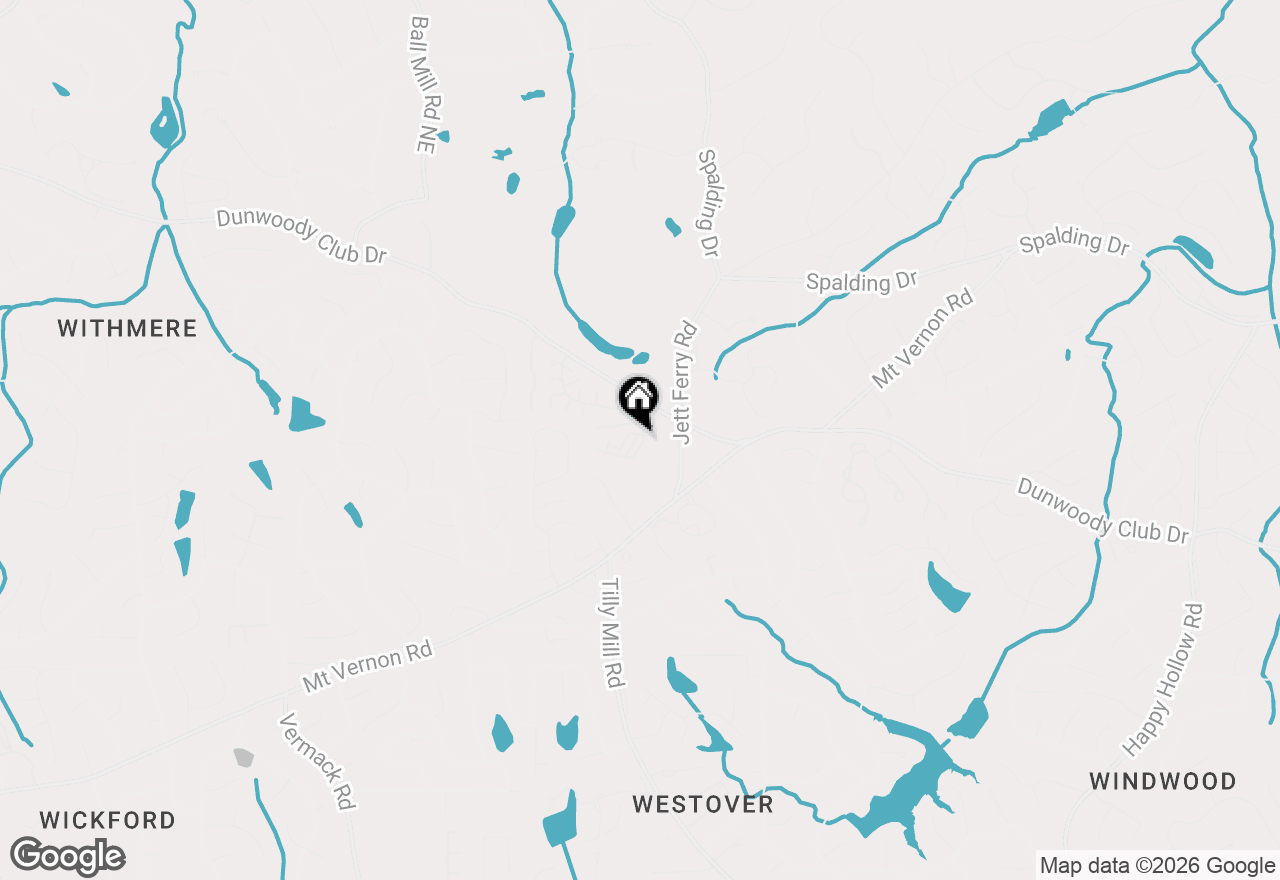 Map of 5441 Trentham Drive, Dunwoody, GA 30338