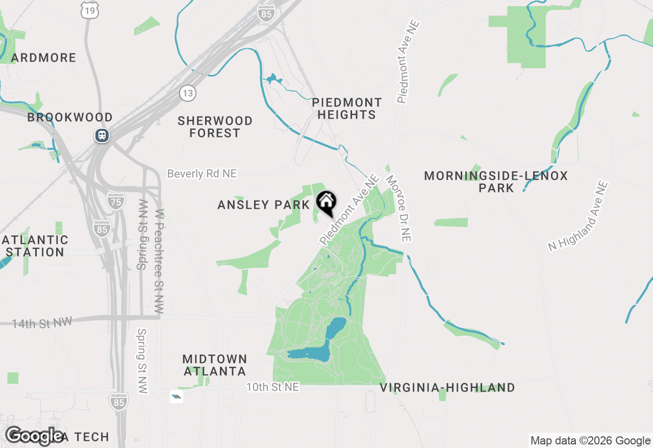 Map of 217 Ne Westminster Drive, Atlanta, GA 30309