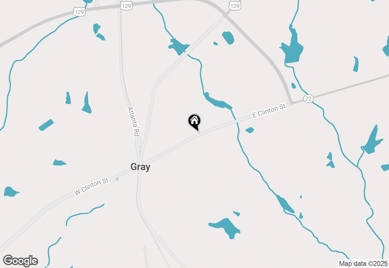 Map of 199 E Clinton Street, Gray, GA 31032