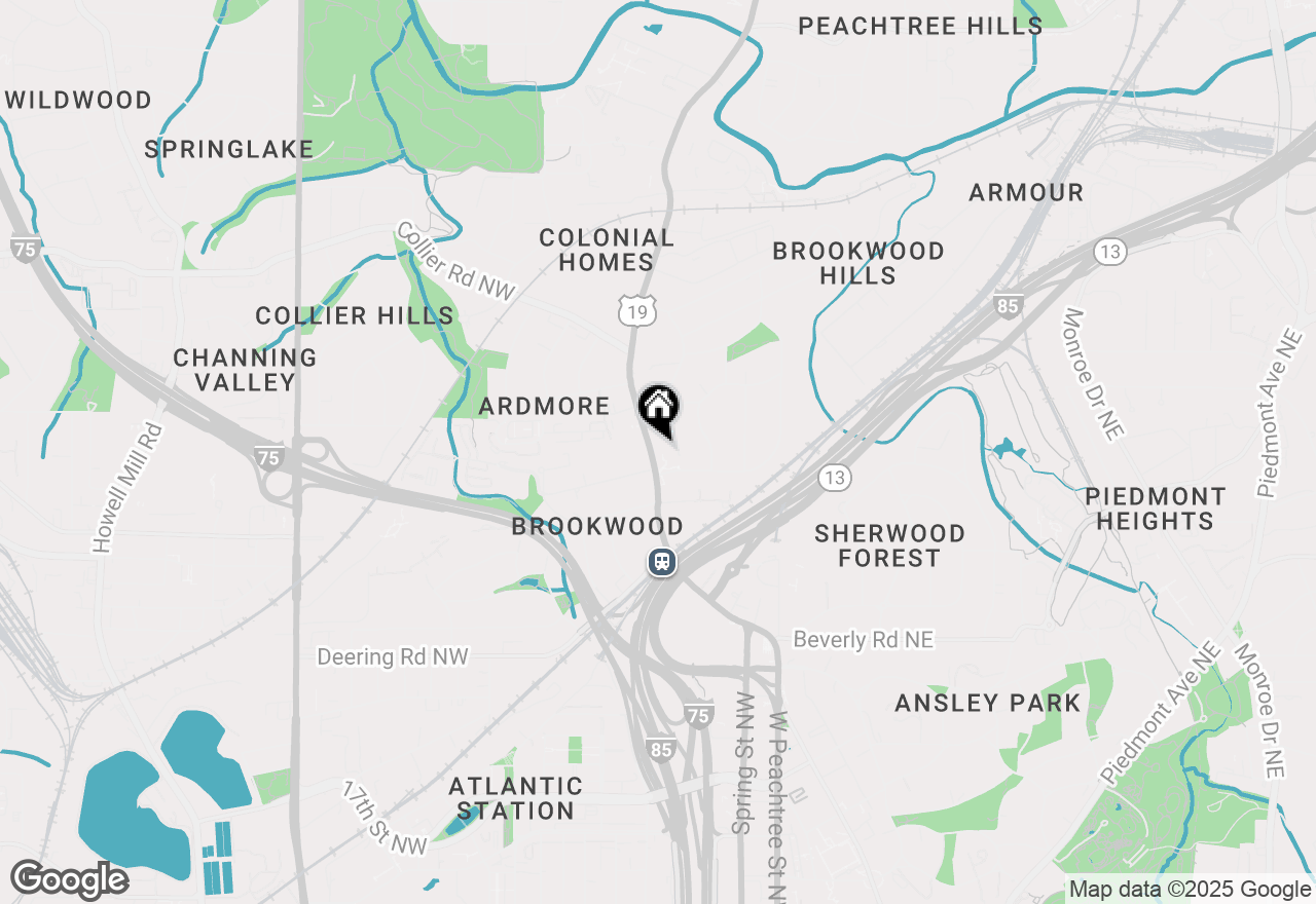 Map of 1777 Peachtree Street Ne #614, Atlanta, GA 30309