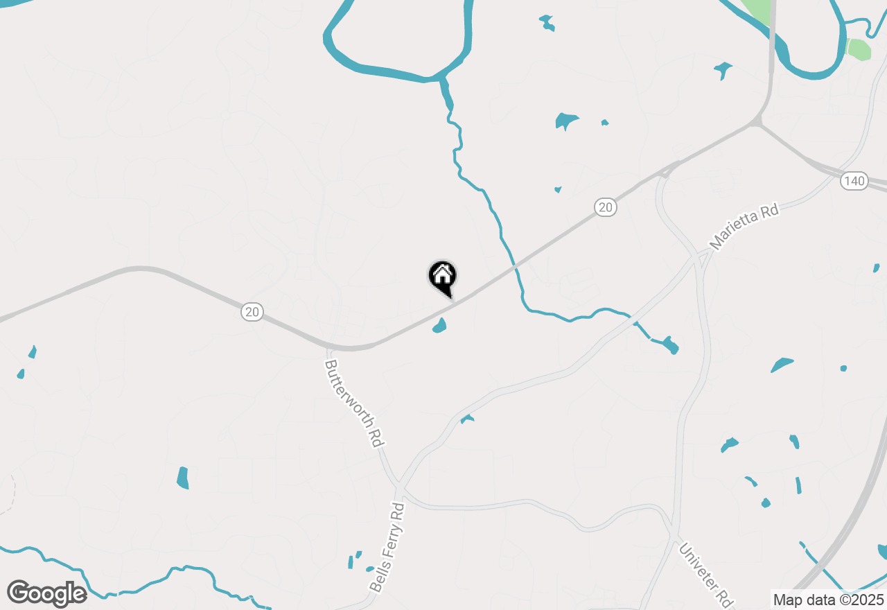 Map of 8731 Knox Bridge Highway, Canton, GA 30114