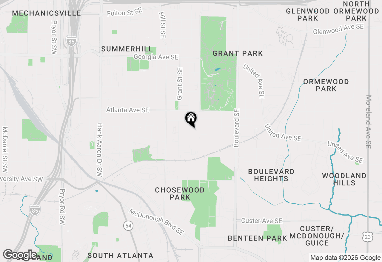 Map of 980 Rawlins Street Se, Atlanta, GA 30315